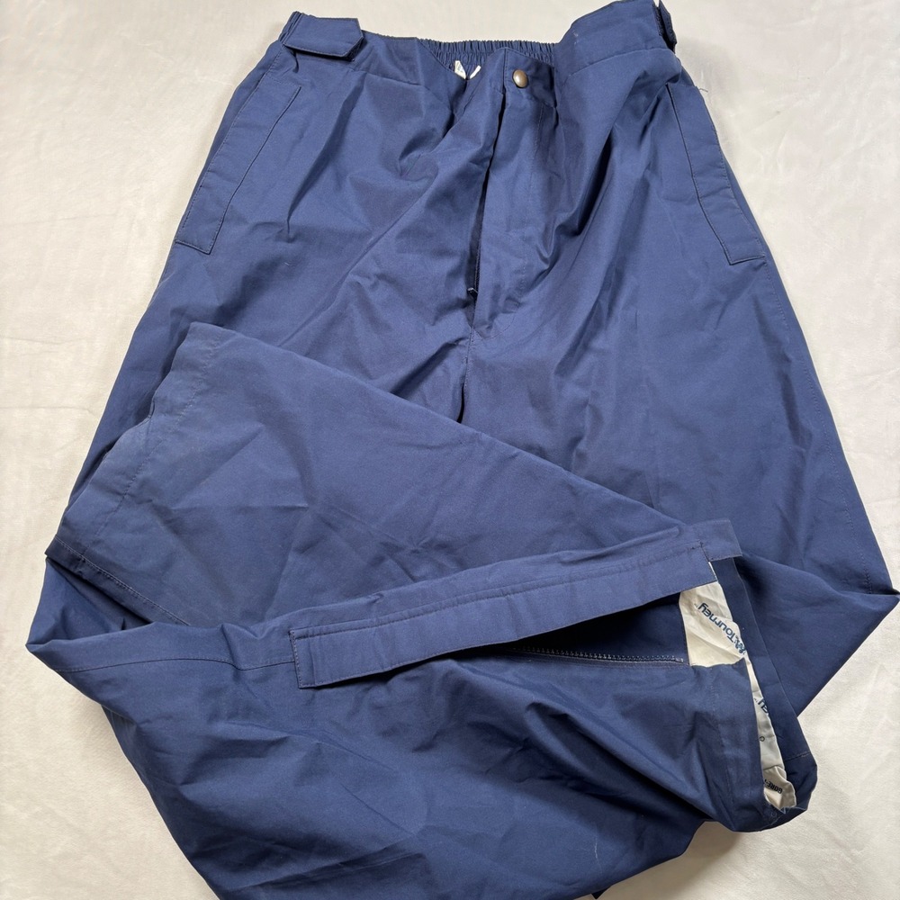 Tourney‎ Gore-Tex Rain Pants Men Large Navy Blue Waterproof Outdoor Trousers